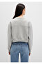 Gray Basic Crop Sweatshirt 1S10389-82816 - 5