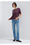 Biskilet Yaka Purple Basic T-Shirt Regular Fit / Normal Cut 1600955-70434 - 2