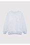 Mv Printed Gray Sweatshirt 6S10054-88467 - 5
