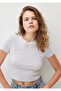Crew Neck Gray Basic T-Shirt Fitted / Fitted Cut1600814-85438 - 2