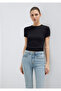 Black Basic T-Shirt Fitted / Fitted Cut 1613081 -900