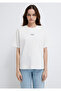 Logo Printed Interlock White T-Shirt Regular Fit / Normal Cut 1612829-80194 - 3