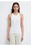 Halter Collar White Basic Tank Top Slim Fit / Slim Fit 1612462 -620 - 3