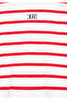 Logo Printed Red Striped Sweatshirt 7s10038-82054 - 6