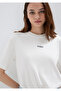 Logo Printed Interlock White T-Shirt Regular Fit / Normal Cut 1612829-80194