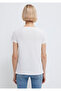 V-Neck Flame White Basic T-Shirt Slim Fit / Slim Fit 168260 -620 - 5