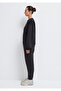 Crew Neck Black Basic Sweatshirt 1610198-900 - 5