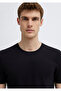 Flamed Black Basic T-Shirt Fitted / Fitted Cut 064681 -900 - 7