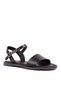 Carmen Genuine Dana Leather with Stone Detail on the Ankle Buckled Flat Sandals - 3