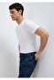 Weißes Stretch-Basic-T-Shirt mit tailliertem Schnitt 061747 -620 - 2