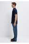 Seal Logo Embroidered Navy Blue Polo T-Shirt Slim Fit / Narrow Cut 8804328417 - 4