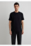 Textured Black Basic T-Shirt Regular Fit / Regular Fit 0610277 -900 - 4