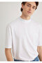 White Basic T-Shirt Loose Fit / Loosely Comfortable Cut 0611193-620 - 2