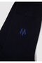 Logo Printed Navy Blue Socks 090250-26828 - 2