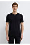 Flamed Black Basic T-Shirt Fitted / Fitted Cut 064681 -900 - 4