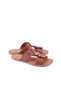 Vion Genuine Leather Women's Slippers with Metal Accessories, Daily Stylish Minimal Sandals