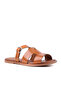 Lion Genuine Leather Buckled Women Sandals - 5