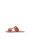 Vion Genuine Leather Women's Slippers with Metal Accessories, Daily Stylish Minimal Sandals - 2