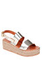 Max Wicker Filled Sole Genuine Leather Women's Sandals Platform Stylish Summer Comfortable Casual - 2