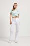 High Waist Comfort Straight Fit Denim Trousers - 2