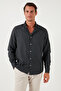 Cotton Regular Fit Buttoned Collar Winter Shirt Men's Shirt Cf24W127079 - 5