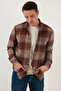 Plaid Long Sleeve Slim Fit Winter Shirt Men's Shirt Cf21W112844 - 3