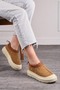 Daily Women's Boots Brown Beige Thick Heeled Patterned Sole Fur Inside Adjustable Elastic Bootie 357 - 2