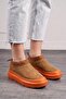 Daily Women's Patterned High Thick Sole Fur-Lined Suede Short Bootie Lightweight U50 - 3