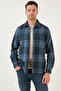 Plaid Long Sleeve Slim Fit Winter Shirt Men's Shirt Cf21W112844 - 6