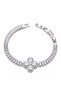Yonca Model Silver Color Waterway Baguette Women's Bracelet-(17+2 cm)