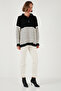 Acrylic Half Zipper Collar Knitwear Sweater Women's Sweater 4615221 - 2