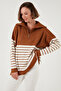 Acrylic Half Zipper Collar Knitwear Sweater Women's Sweater 4615221 - 3