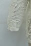 Bow Patterned Openwork Knitwear Cardigan -White - 7
