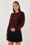 Premium Regular Fit Crew Neck Soft Textured Cardigan Women's Cardigan 680Hi00147 - 7