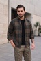 Plaid Long Sleeve Slim Fit Winter Shirt Men's Shirt Cf21W112844