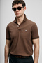 Laon Smart Men's Polo T-Shirt Dark Brown - 5