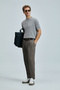 Spear Men's Cotton Sweater Light Gray - 2