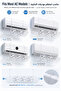 Universal Adjustable AC Air Deflector 63.2–95.6cm, Transparent No-Drill Wind Shield for Wall-Mounted & Floor-Standing Air Conditioners | عاكس هواء مكيف قابل للتعديل لجميع أنواع المكيفات - 3