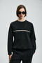 Angelına Women's Knitted Sweatshirt Black
