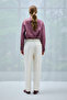 Barrı Women's Linen Shirt Dusty Rose - 6
