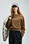 Beggy Women's Knitted Sweatshirt Camel Hair