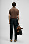 Laon Smart Men's Polo T-Shirt Dark Brown - 6