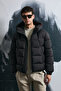 Jacop Goose down Men's Coat Black - 4