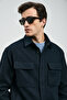 Andre Men's Knitted Jacket Navy Blue - 5