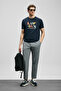 Sunny Modern Graphic T-Shirt Navy Blue