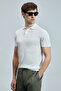 Derek Men's Silk Blend Sweater Off White - 5