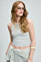 Lara Women's Knitted Athlete Top Stone - 4