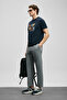Sunny Modern Graphic T-Shirt Navy Blue - 3
