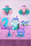 Mermaid Themed Birthday Party Set - Birthday Concept with Options for Ages 1, 2, 3, 4, 5 - Mini - 3