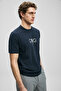Larry Modern Graphic T-Shirt Navy Blue - 5